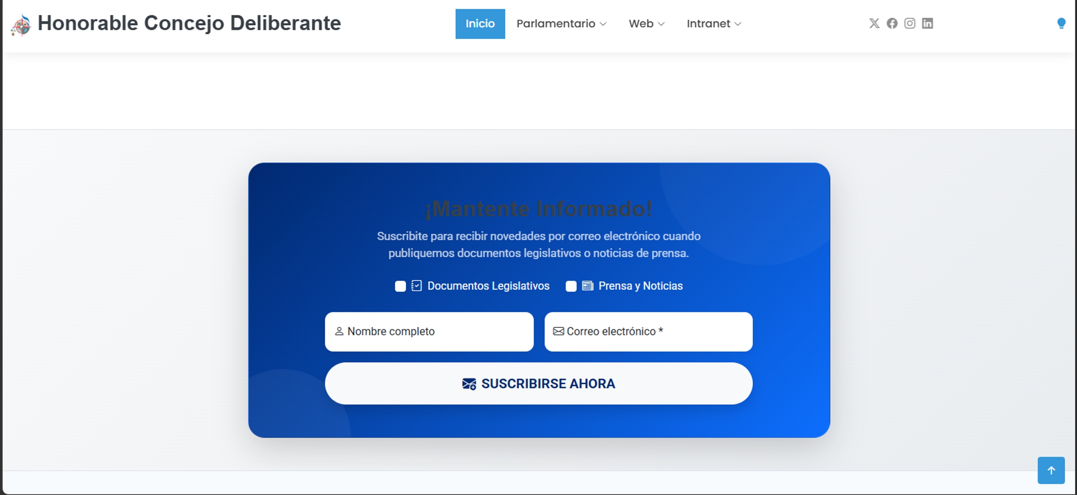 NewsLetter Legislativo